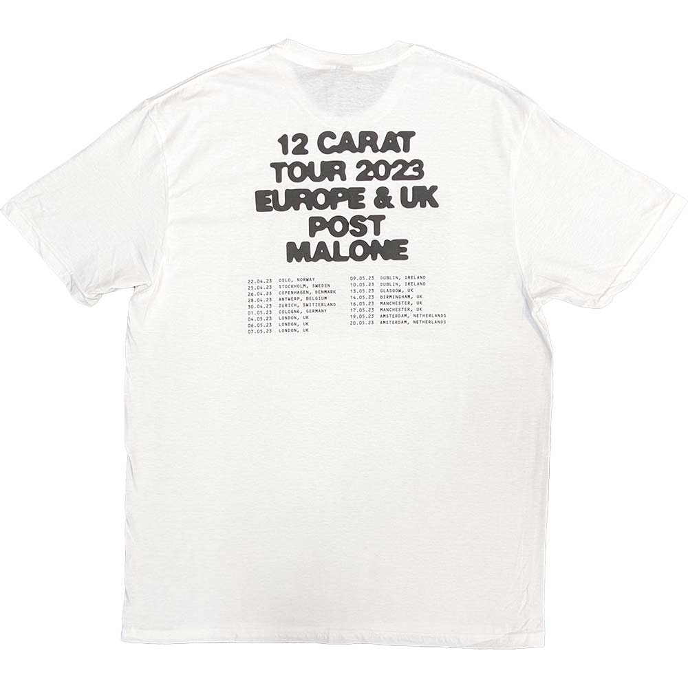 Post Malone - Resurface 2023 Tour Dates Tshirt Homme - Blanc